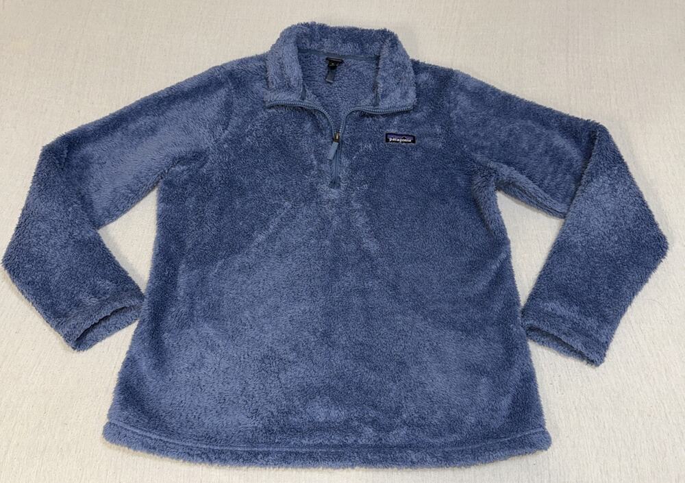 Patagonia Los Gatos Women’s Blue 1/4 Zip Pullover Jacket, XL EUC